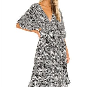 Indah Amerta Midi Dress - Black Tiger